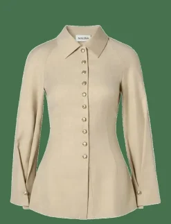 Kvinnor Malina Blusar & Skjortor|Joan Tailored Fitted Button shirt - Långärmade