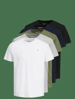 Jack & Jones JORJXJ TEE SS CREW NECK 5PK MP NOOS - Kortärmad t-shirt| T-Shirts