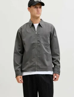 Jack & Jones JORPARTY ZIP OVERSHIRT LS STYD AW25 - Tunna jackor| Overshirts|Jackor & Rockar