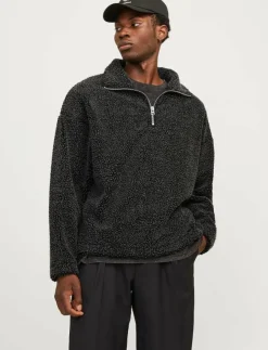 Jack & Jones JORROXBURY TEDDY SWEAT HIGH NECK LN - Mellanlager| Sweatshirts & Huvtröjor