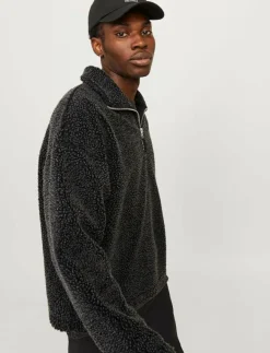 Jack & Jones JORROXBURY TEDDY SWEAT HIGH NECK LN - Mellanlager| Sweatshirts & Huvtröjor