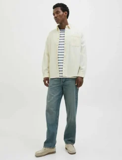 Jack & Jones Skjortor|JORSANTORINI DENIM SHIRT LS SN - Jeansskjortor