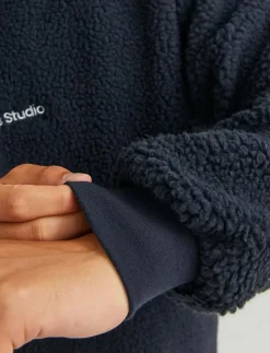 Jack & Jones Kläder|Sweatshirts & Huvtröjor|JORVESTERBRO TEDDY SWEAT HOOD SN - Mellanlager