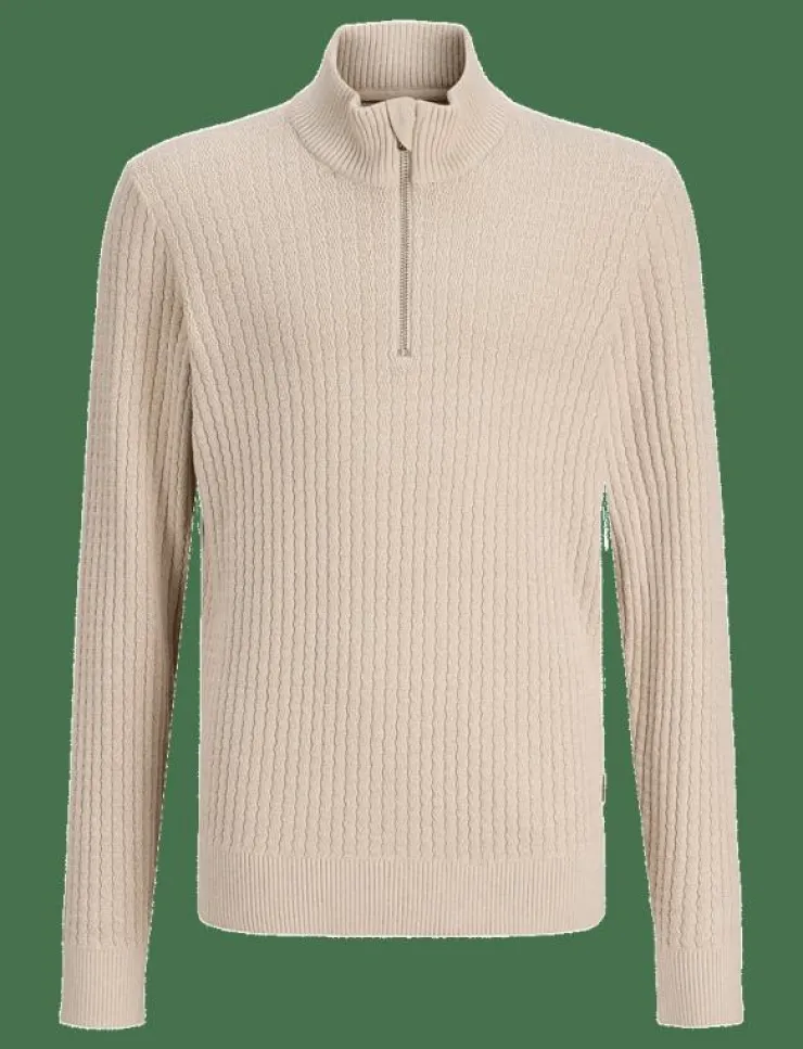 Barn Jack & Jones Överdelar|JPRBLUBARKLEY KNIT HALF ZIP JNR - Stickade tröjor