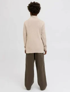 Barn Jack & Jones Överdelar|JPRBLUBARKLEY KNIT HALF ZIP JNR - Stickade tröjor