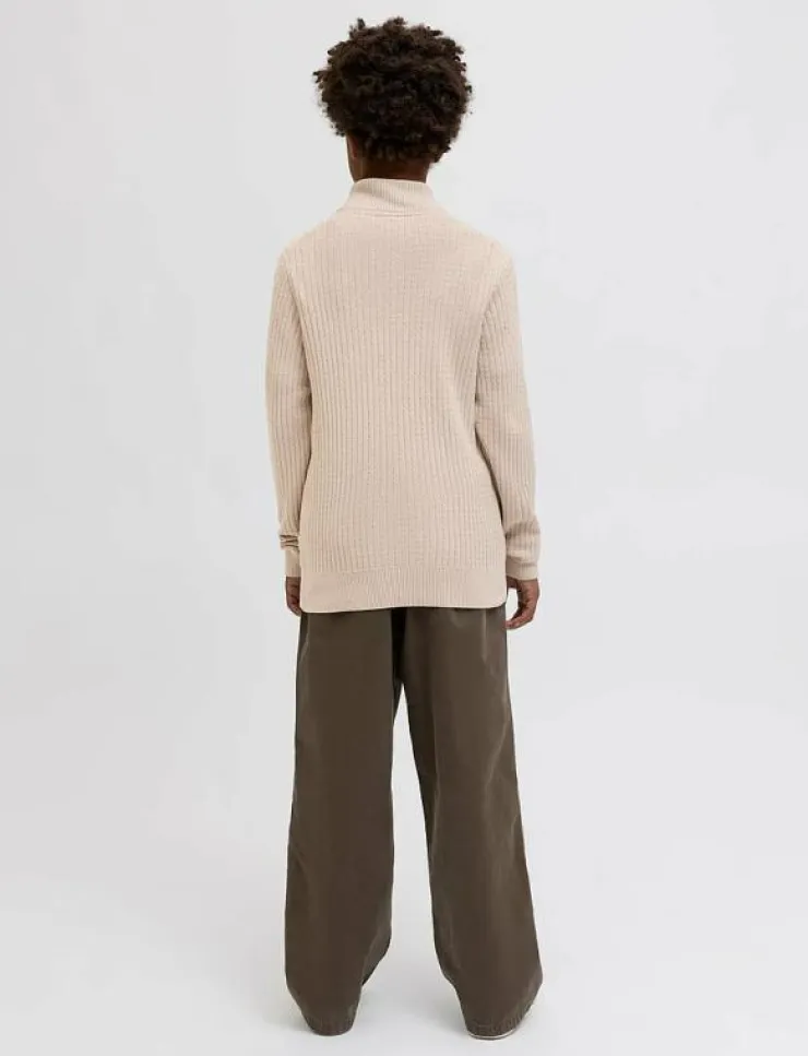 Barn Jack & Jones Överdelar|JPRBLUBARKLEY KNIT HALF ZIP JNR - Stickade tröjor