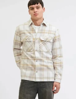 Jack & Jones Overshirts|JPRRAYLE MELANGE CHECK L/S OVERSHIRT SN - Jackor & rockar