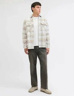 Jack & Jones Overshirts|JPRRAYLE MELANGE CHECK L/S OVERSHIRT SN - Jackor & rockar