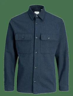 Jack & Jones JPRRAYLE MELANGE SOLID L/S OVERSHIRT SN - Jackor & rockar| Kläder|Overshirts