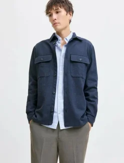 Jack & Jones JPRRAYLE MELANGE SOLID L/S OVERSHIRT SN - Jackor & rockar| Kläder|Overshirts