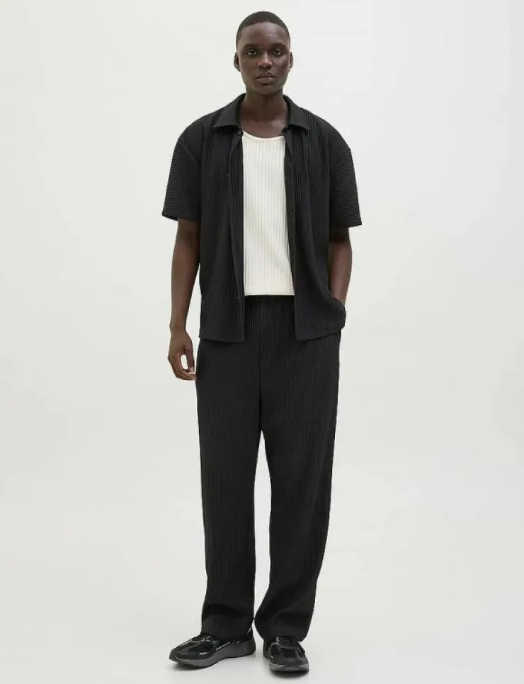 Jack & Jones JPSTKARL INTERLUDE PLISSE SWEAT PANTS - Joggingbyxor| Joggingbyxor