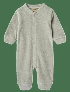 Barn Wheat Bodysuits|Jumpsuit L/S Avery - Långärmad bodysuit