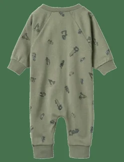 Barn Wheat Bodysuits|Jumpsuit L/S Lou - Långärmad bodysuit