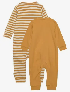 Minymo Jumpsuit LS (2-pack) - Långärmad bodysuit|Barn Bodysuits