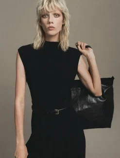 Kvinnor Mango Jumpsuits|Jumpsuit with draped neck and belt - Jumpsuits