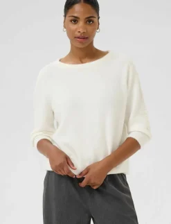 Kvinnor Kaffe Plus Size & Curvy|Stickat|KAbetty Pullover - Stickat
