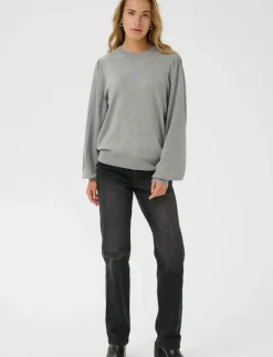 Kaffe KAlone Pointelle Pullover - Stickat|Kvinnor Kläder