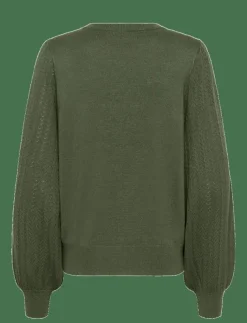 Kvinnor Kaffe Plus Size & Curvy|Stickat|KAlone Pointelle Pullover - Stickat