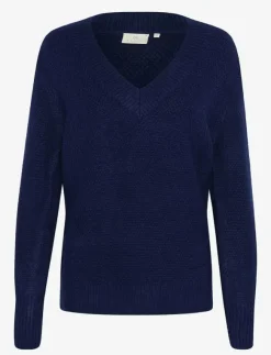 Kvinnor Kaffe Plus Size & Curvy|Stickat|KAmerana Pullover - Tröjor