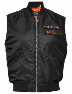 Kvinnor Kangol Västar|X SCHOTT - Vadderade västar