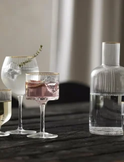 Lyngby Glas Kannor & Karaffer|Karaff palermo gold 1,5 liter - Vattenkaraffer & Vattenkannor