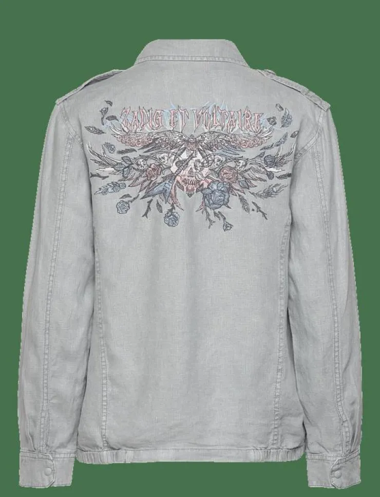 Zadig & Voltaire KID LIN SKULL WINGS - Utilityjackor|Kvinnor Overshirts