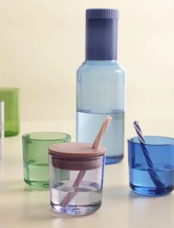 Design Letters Kids coloured Eco drinking glass (set of 2 pcs) - Pipmuggar|Barn Mata