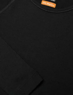 Icebreaker Kids Merino 200 Oasis LS Crewe - Underställströjor|Barn Underställ