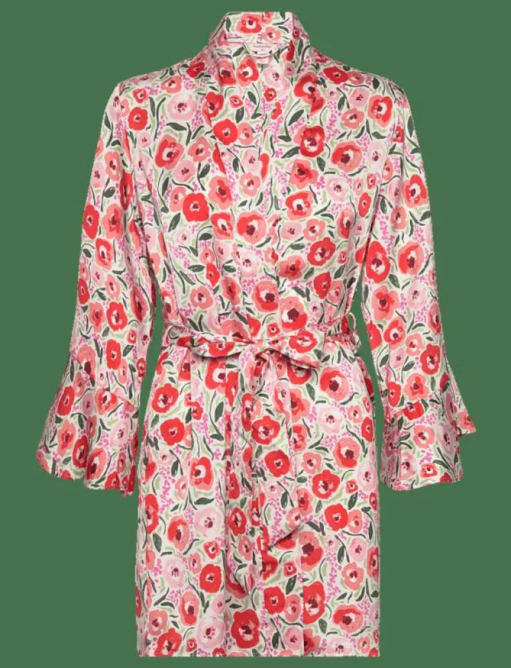 Hunkemöller Kimono Satin Funky Floral - Kimonos|Kvinnor Kimonos