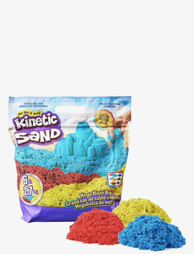 Barn Kinetic Sand Rita & Pyssla|Primary Colour Bag - 2,7kg - Leklera