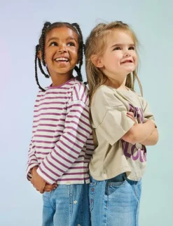 Barn Kids Only Klänningar & Kjolar|KMGSMILLA FLOWER SKIRT DNM AZG - Jeanskjol