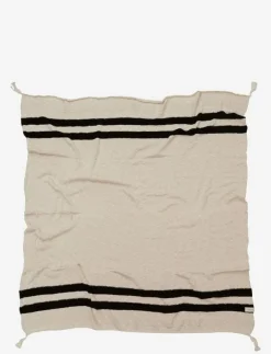 Barn Lorena Canals Sova|Sova|Knitted blanket Stripes Natural-Black - Filtar & täcken