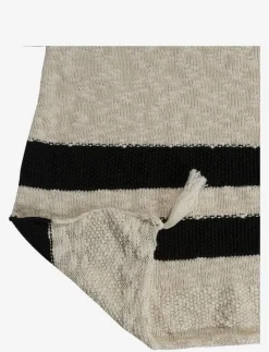Barn Lorena Canals Sova|Sova|Knitted blanket Stripes Natural-Black - Filtar & täcken