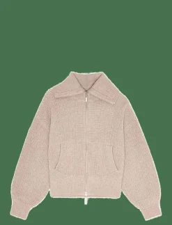 REMAIN Birger Christensen KNITTED CROPPED BOMBER - Mellanlager|Kvinnor Sweatshirts|Stickat