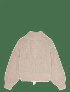 REMAIN Birger Christensen KNITTED CROPPED BOMBER - Mellanlager|Kvinnor Sweatshirts|Stickat