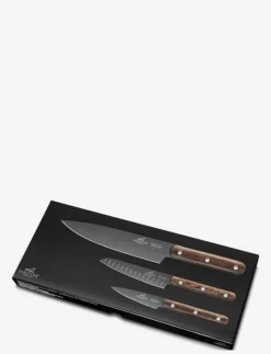 Lion Sabatier Köksknivar & Knivtillbehör|Knivset Phenix 3 delar Svart/Trä - Knivset