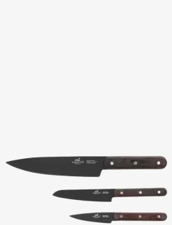Lion Sabatier Köksknivar & Knivtillbehör|Knivset Phenix 3 delar Svart/Trä - Knivset