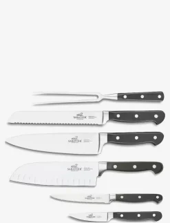 Lion Sabatier Knivset Pluton 6 delar Stål/Svart - Knivset| Köksknivar & Knivtillbehör