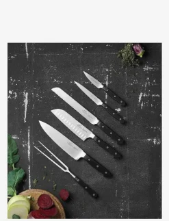 Lion Sabatier Knivset Pluton 6 delar Stål/Svart - Knivset| Köksknivar & Knivtillbehör