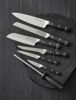 Lion Sabatier Knivset Pluton 7 delar Stål/Svart - Knivset| Köksknivar & Knivtillbehör