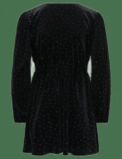 Barn Kids Only Klänningar & Kjolar|KOGVELLA L/S O-NECK VELVET DRESS JRS - Festklänningar