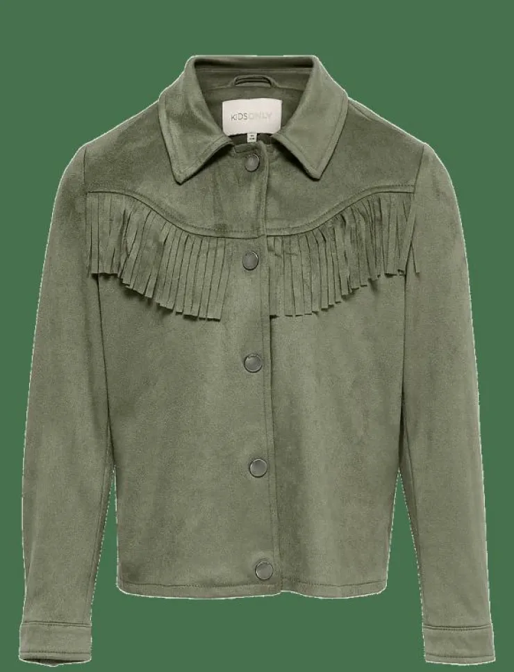 Kids Only KONKIRIS FAUX SUEDE SHIRT CS OTW - Långärmad skjorta|Barn Överdelar