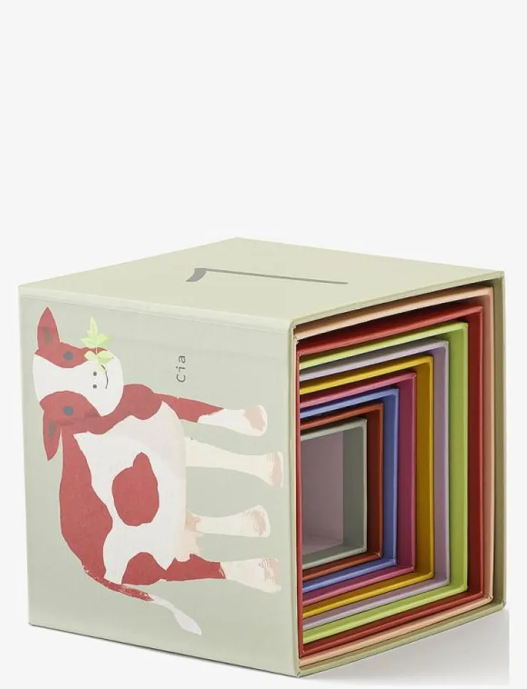Kid's Concept Kuber papp 1-10 AIDEN - Stapelbara klossar|Barn Babyleksaker|Babyleksaker