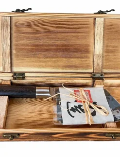 Satake Kuro Sakata 14 cm blade in wooden gift box - Santokuknivar| Köksknivar & Knivtillbehör