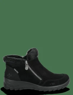Kvinnor Rieker Varmfodrade Stövlar|Boots|L7188 - Platta ankelboots