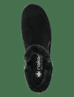 Kvinnor Rieker Varmfodrade Stövlar|Boots|L7188 - Platta ankelboots