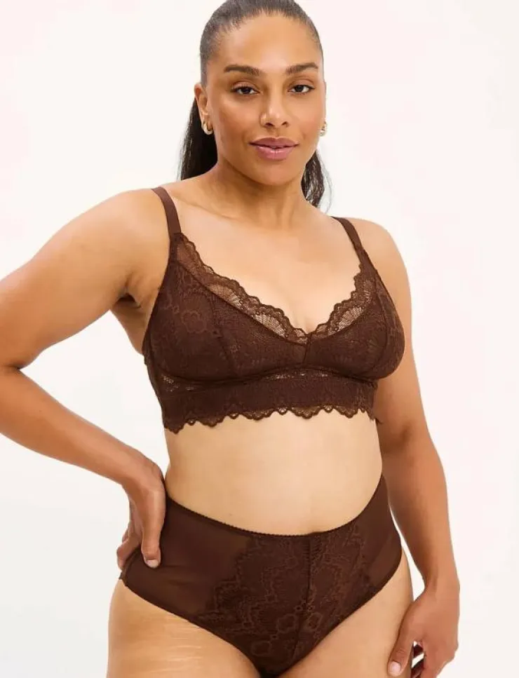 Kvinnor Understatement Underwear Bh:Ar|Lace Support Bra - Bralette