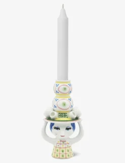 Bjørn Wiinblad Ljusstakar & Ljushållare|Lady with hat Ljusstake H16 cm rosa - Dekoration