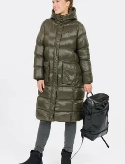 Whistler Lakewood W Long Puffer Jacket - Dunkappor|Kvinnor Jackor