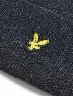 Lyle & Scott Mössor & Hattar|Lambswool Blend Ribbed Beanie - Mössor
